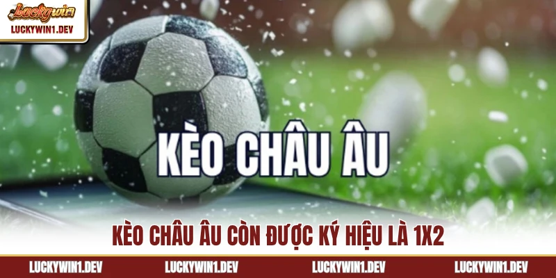 Kèo châu Âu còn được ký hiệu là 1x2